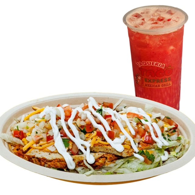 Burrito Bowl & Agua Fresca.