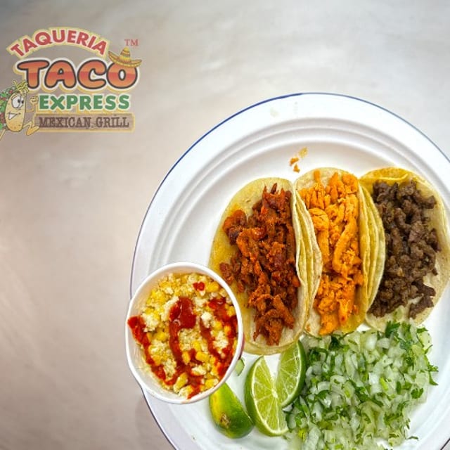 3 Tacos W/ Elote.